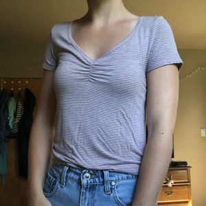 light pink striped American Eagle top